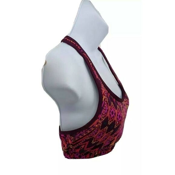 Athleta Cayo Coco Ready to Run Bikini Top Aztec Swim Bra Watermellon - Picture 4 of 11